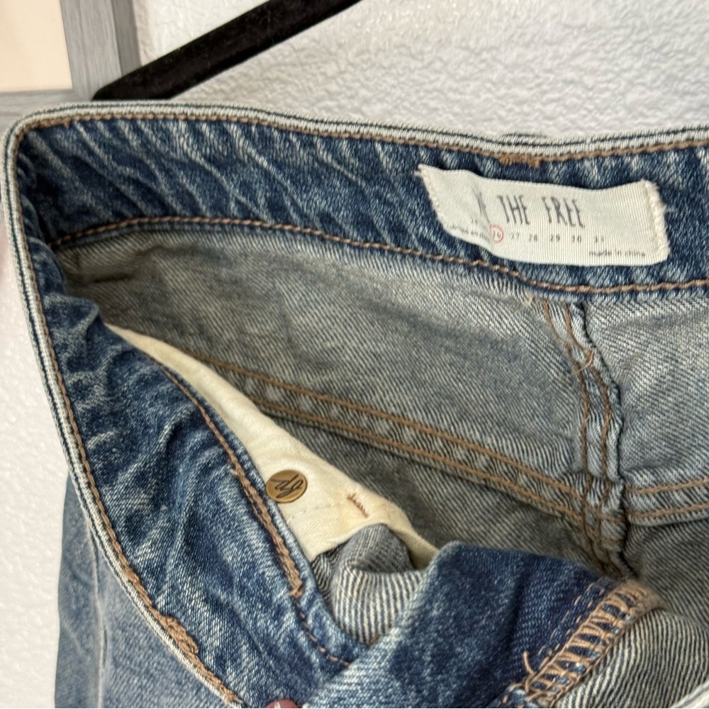 We The Free by Free People women’s size 26 Zip It Up mini denim skirt blue denim - Picture 6 of 9